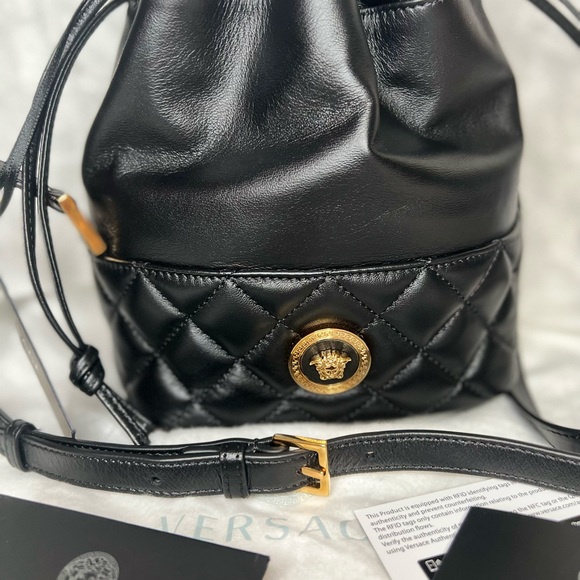 NWT Versace Lambskin bucket bag - Picture 8 of 10